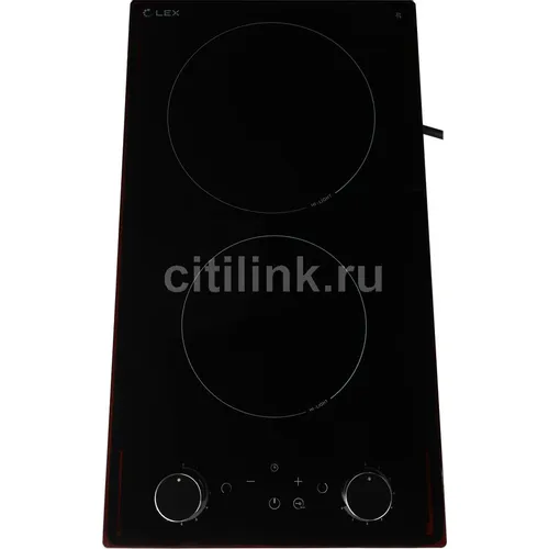 Электрическая варочная поверхность LEX EVH 320M BL, конфорок: 2 шт., стеклокерамика, независимая, черный