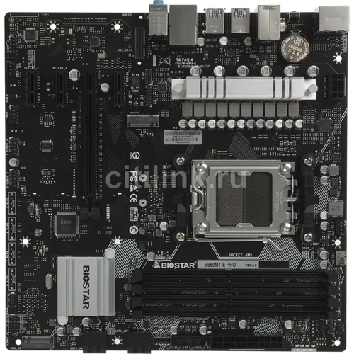 Материнская плата Biostar B650MT-E Pro, Socket AM5, AMD B650, mATX, Ret