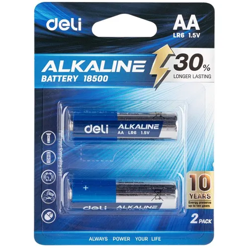 AA Батарейка Deli E18500, 2 шт.