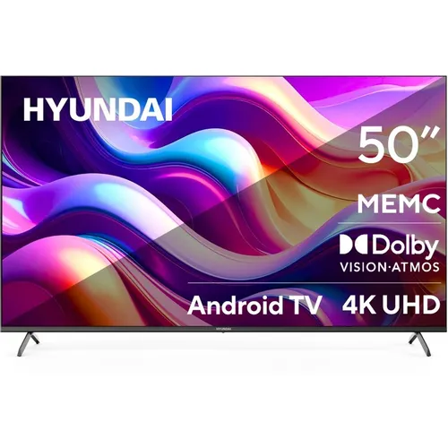 50" Телевизор Hyundai H-LED50BU7009 4K Ultra HD, СМАРТ ТВ, Android TV, черный