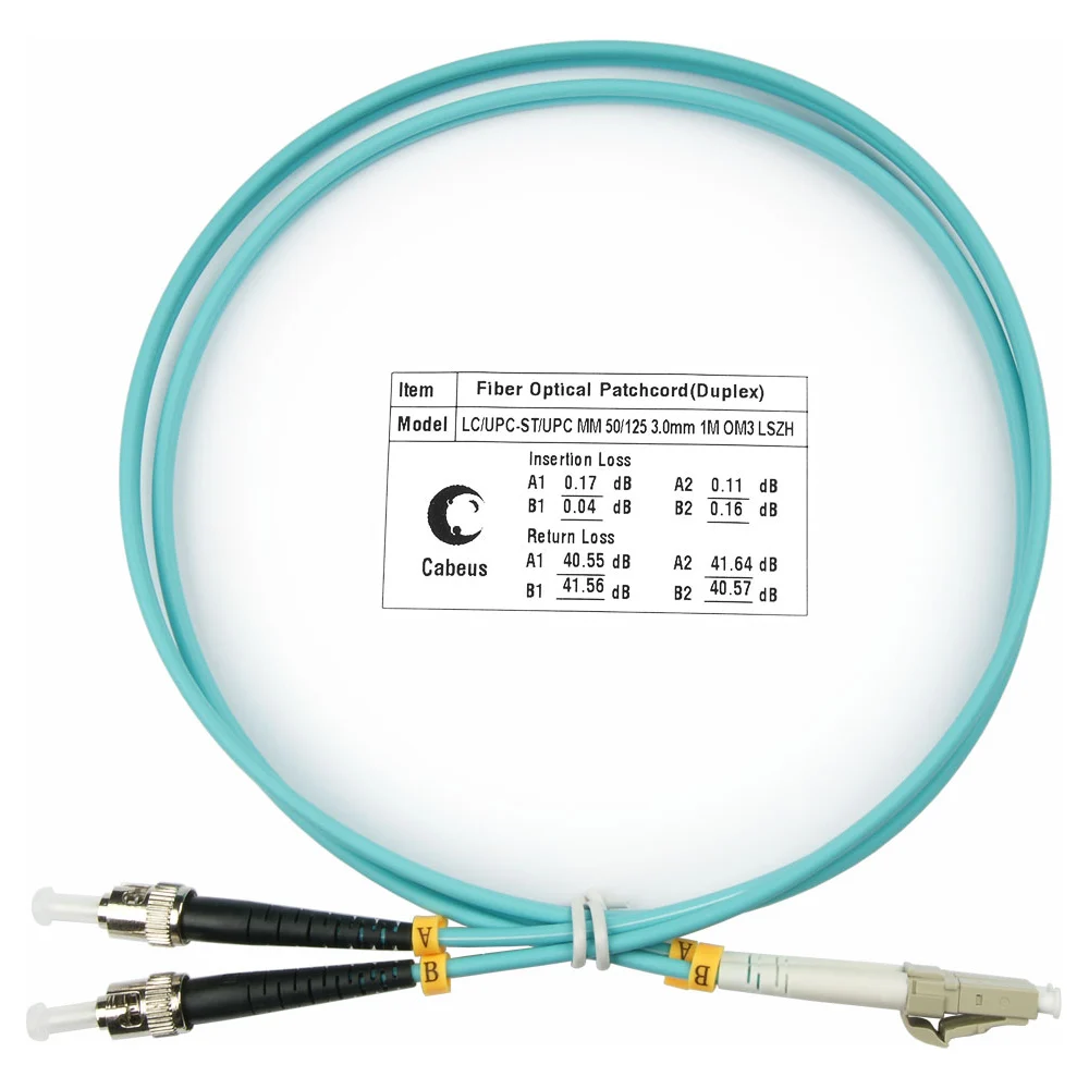 Оптический шнур Cabeus FOP-50-LC-ST-25m