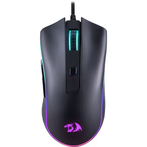 Мышь проводная Redragon Cypher, игровая, оптическая, USB, 12800dpi, черный [72075]