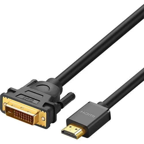 Кабель аудио-видео UGREEN HD106, HDMI (m) - DVI-I (f), 3м, черный [10136]