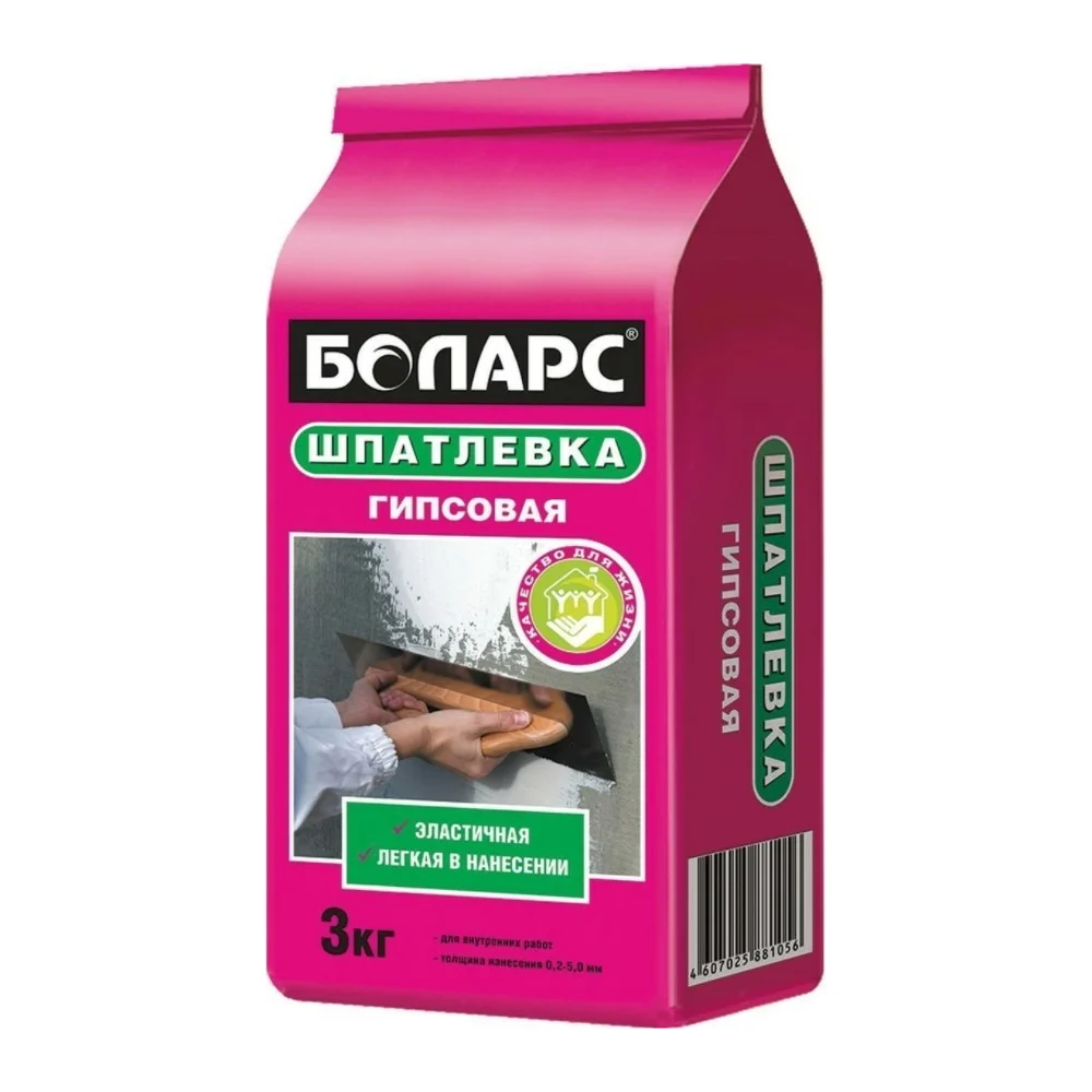 Гипсовая шпатлевка БОЛАРС 00000007458