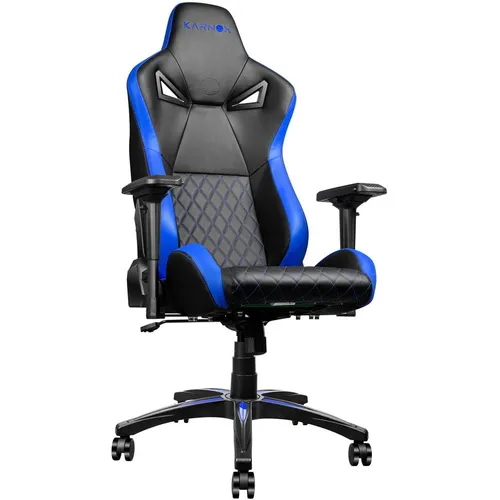 Кресло игровое KARNOX Legend Tr, искусственная кожа, до 135кг, регулируемые 4D подлокотники, черный/синий