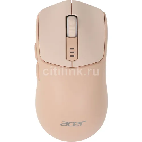 Мышь беспроводная Acer OMR312, Bluetooth/Радио, оптическая, USB, 3200dpi, розовый [zl.mcecc.036]