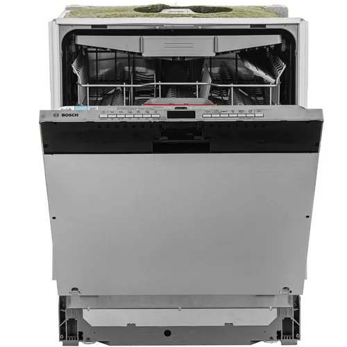 Встраиваемая посудомоечная машина Bosch SMV4HMX25Q, полноразмерная, ширина 59.8см, полновстраиваемая, загрузка 13 комплектов, серебристый