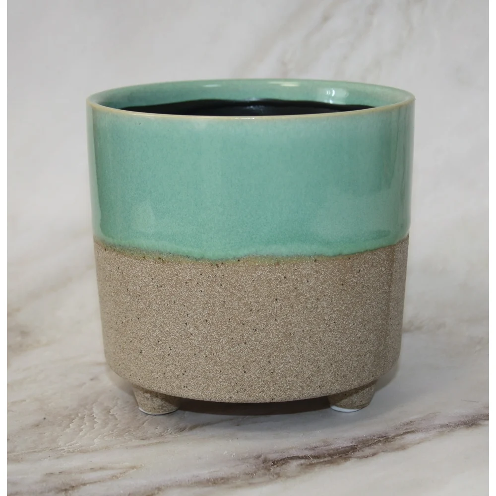 Кашпо SCHEURICH Kübel Piaff sandy aqua 63327