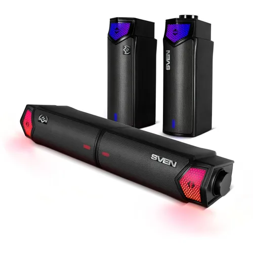 Саундбар Bluetooth Sven SB-G1450 мини, 2.0, черный [sv-022488]
