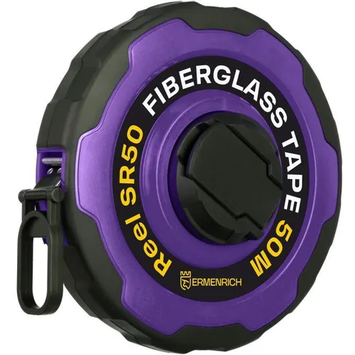 Мерная лента строительная ERMENRICH SR50, 50м x15мм, с автостопом [86177]