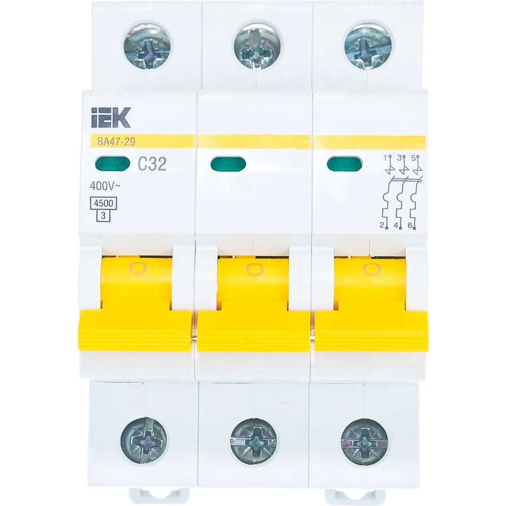 Автомат IEK ВА47-29 3п, 32А, C, 4.5 кА, 400 В MVA20-3-032-C