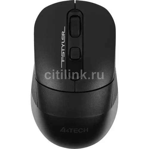 Мышь беспроводная A4TECH Fstyler FB10C, Bluetooth/Радио, оптическая, USB, 2000dpi, черный [fb10c stone black]