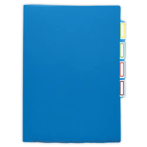 Папка-уголок Бюрократ -E356BLUE, A4, пластик, 0.15мм, синий 10 шт./кор.