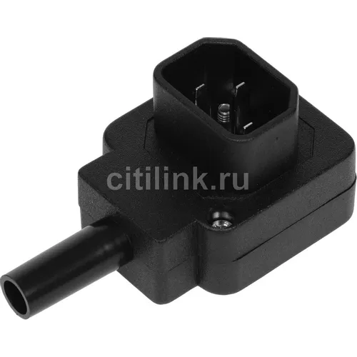 Вилка LanMaster LAN-IEC-320-C14/90, IEC 60320 C14, 10A, 250V