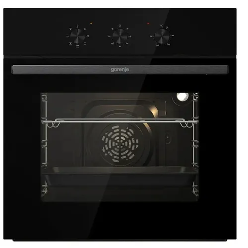 Духовой шкаф электрический Gorenje BO6725E02NBG, 77л, дверца с 2 стеклами, черный