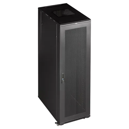 Шкаф коммутационный LanMaster TWT-CBB-27U-6X8-P1 напольный, перфорированная передняя дверь, 27U, 600x800 мм
