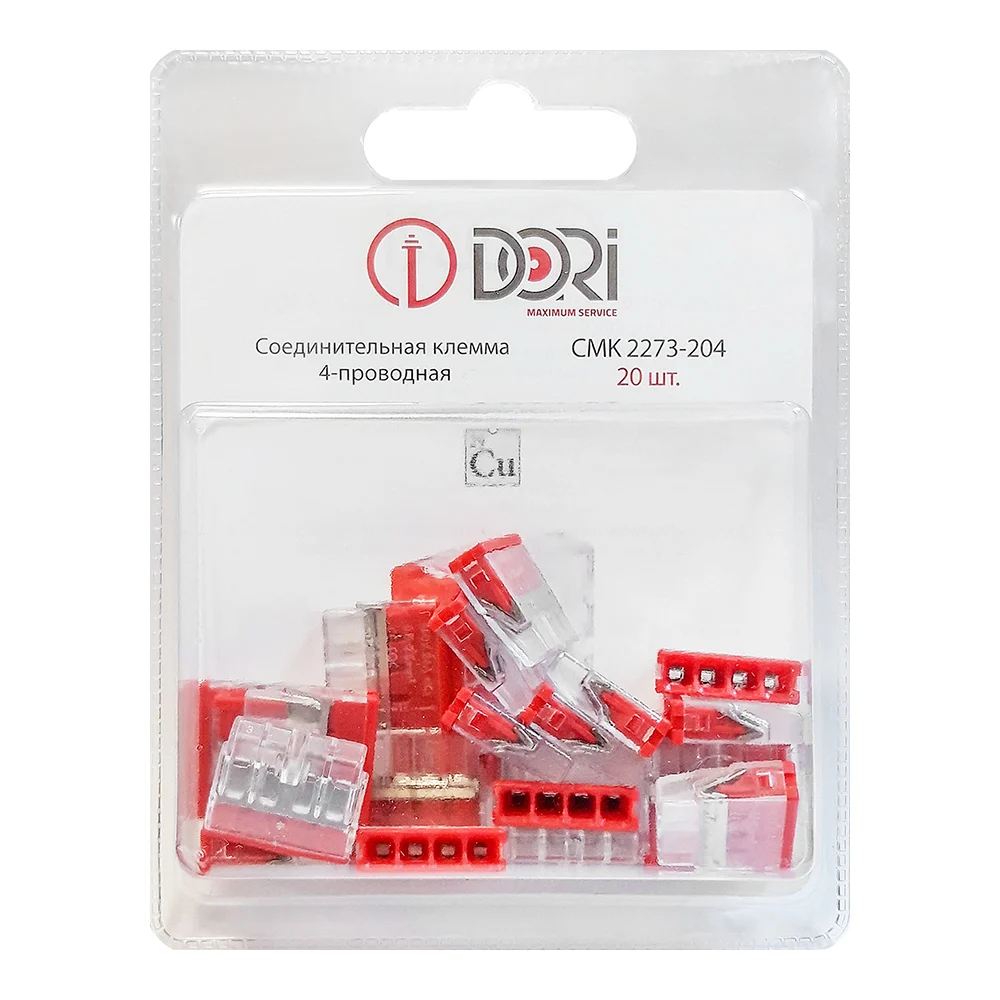 Соединительная 4-проводная клемма DORI CMK 2273-204 47087