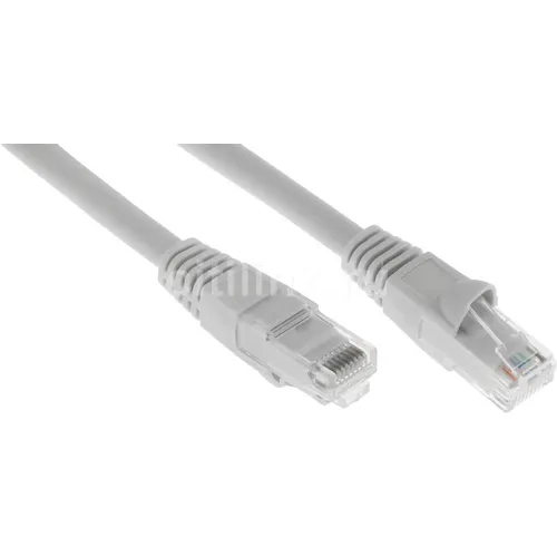 Патч-корд Buro UTP-6-2M-G литой (molded), UTP, кат.6, 2м, 4 пары, 24AWG, алюминий омедненный, многожильный, серый