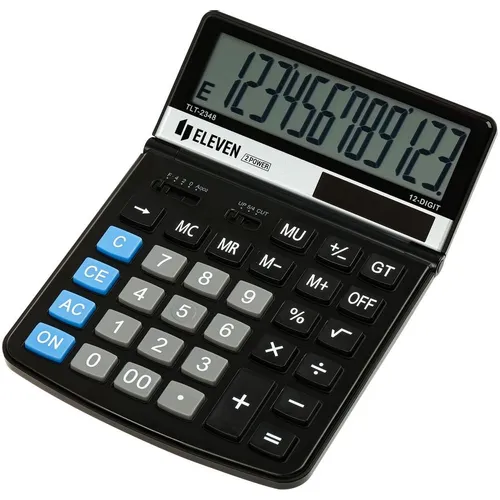 Калькулятор ELEVEN TLT-2348, 12-разрядный, черный