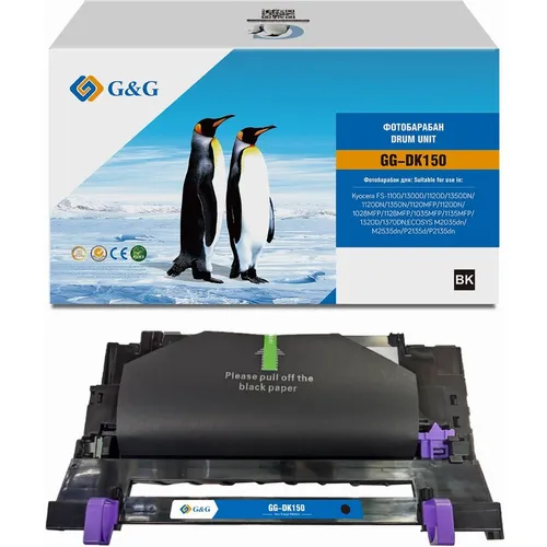 Блок фотобарабана G&G GG-DK150 DK-150/DK-170/DK-130 черный ч/б:100000стр. для FS-1100/FS-1300D/FS-1120D/FS-1350DN/FS-1120DN/FS-1350N/FS-1120MFP/FS-1120DN/FS-1028MFP/FS-1128MFP/FS-1035MFP/FS-1135MFP/FS-1320D/FS-1370DN;ECOSYS M2035