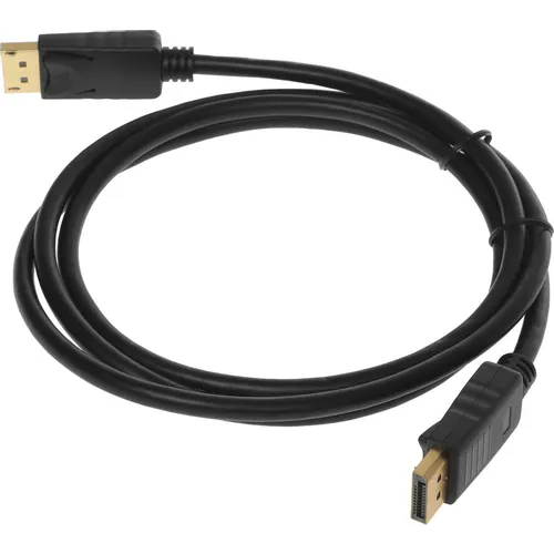 Кабель Display Port KINGPRICE KP-DP-v1.2-1.5m, DisplayPort (m) (прямой) - DisplayPort (m) (прямой), GOLD , круглое, 1.5м, черный