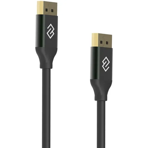 Кабель аудио-видео Digma V1.4, DisplayPort (m) - DisplayPort (m), ver 1.4, медный, 3м, GOLD, черный [d-dp-v1.4-3m]