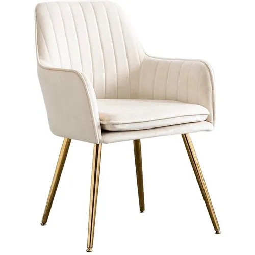 Стул HESBY HSBI_DC1931_BEIGE, на ножках, велюр, бежевый