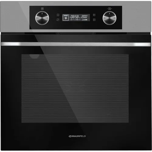 Духовой шкаф электрический MAUNFELD AEOH60102S, 60л, дверца с 3 стеклами, нержавеющая сталь