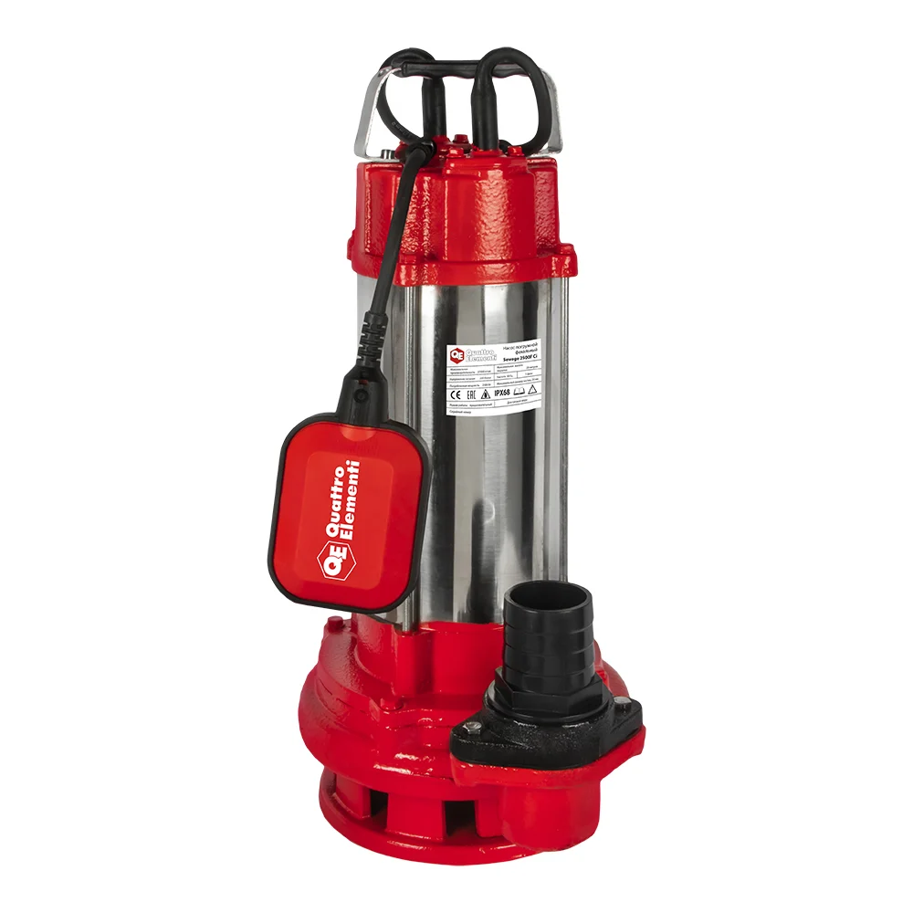 Фекальный насос QUATTRO ELEMENTI Sewage 2500F Ci 909-068