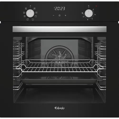 Духовой шкаф электрический Ardo BO28EB2, 79л, дверца с 3 стеклами, черный