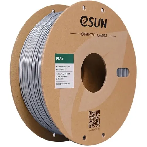 Пластик ESUN PLA+175S1P1 PLA/ 1кг/ 1.75м/ серебристый