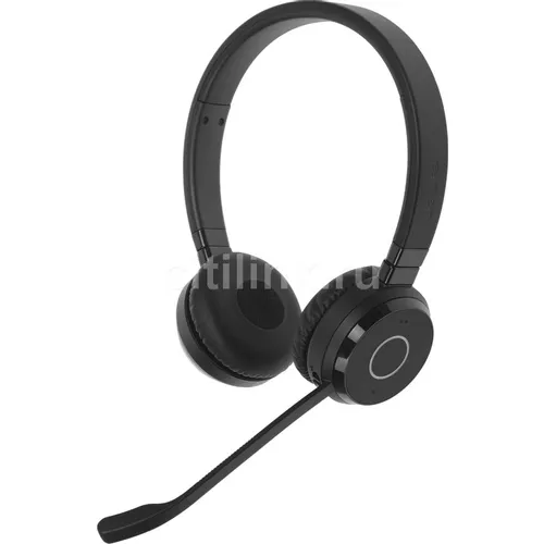Гарнитура Jabra Evolve 65 TE, для компьютера/мобильных устройств, накладные, беспроводные/Bluetooth/USB, черный [6699-833-309]