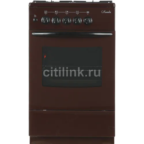 Газовая плита Лысьва ГП 400 М2С-2у, газовая духовка, без крышки, сталь, коричневый