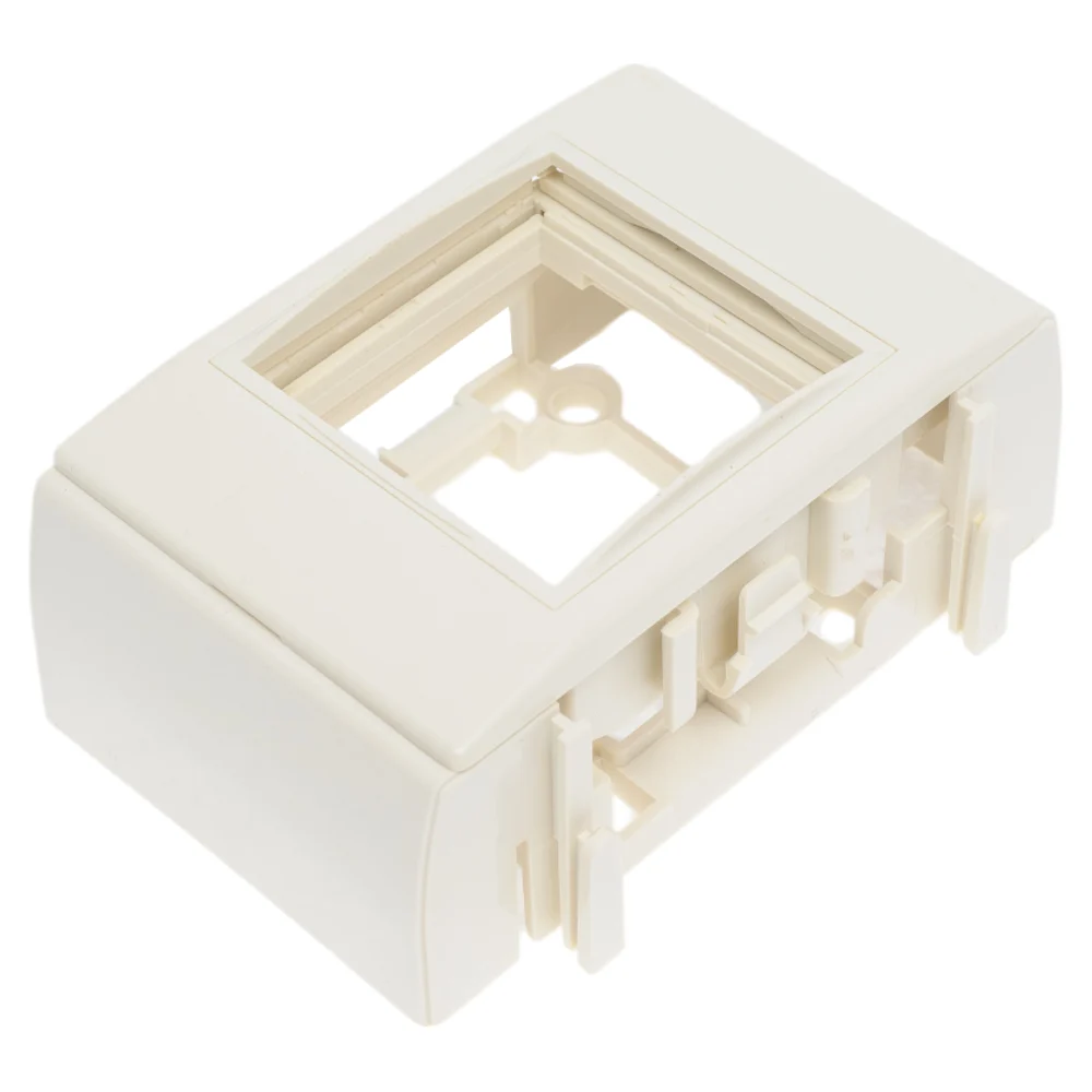 Дополнительный настенный бокс LANMASTER Mosaic LAN-WA-RMB-F45/E-WH