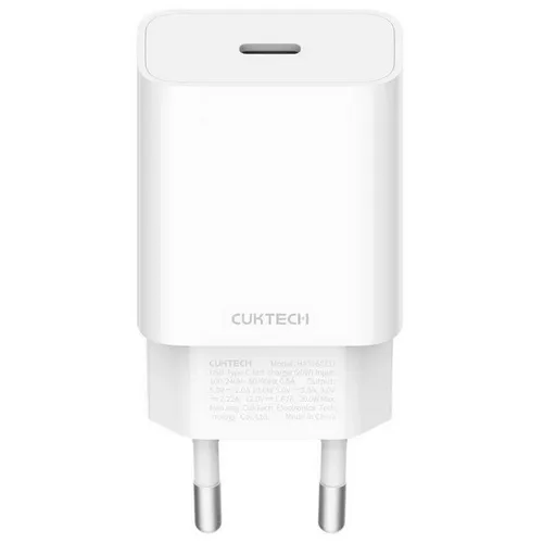 Сетевое зарядное устройство CUKTECH HA716C EU, USB-C, 20Вт, 3A, белый