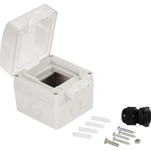 Розетка Lanmaster (LAN-MB-F45/1-WP) настен. Mosaic RJ45 1
