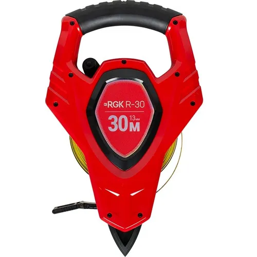 Рулетка геодезическая RGK R30, 30м x13мм, с поверкой [755917]