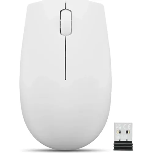 Мышь беспроводная Lenovo 300 Wireless Compact, радио, оптическая, USB, 1000dpi, светло-серый [gy51l15677]