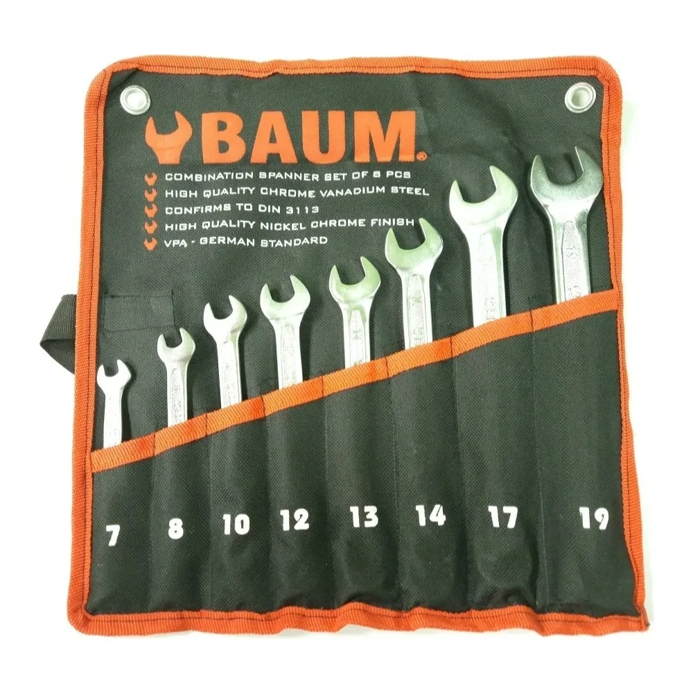 Набор комбинированных ключей BAUM 7-19 мм 30-08М