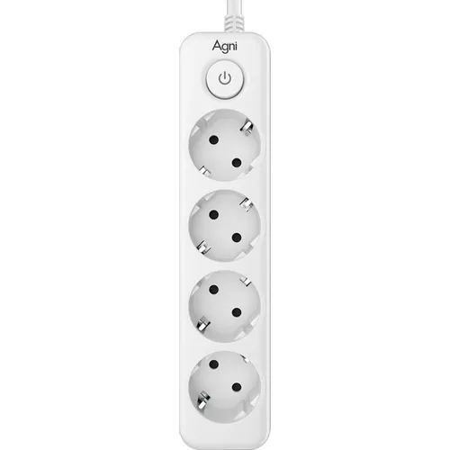 Сетевой фильтр AGNI TP-FD4E, 2м, белый [tp-fd4e-2m-white]