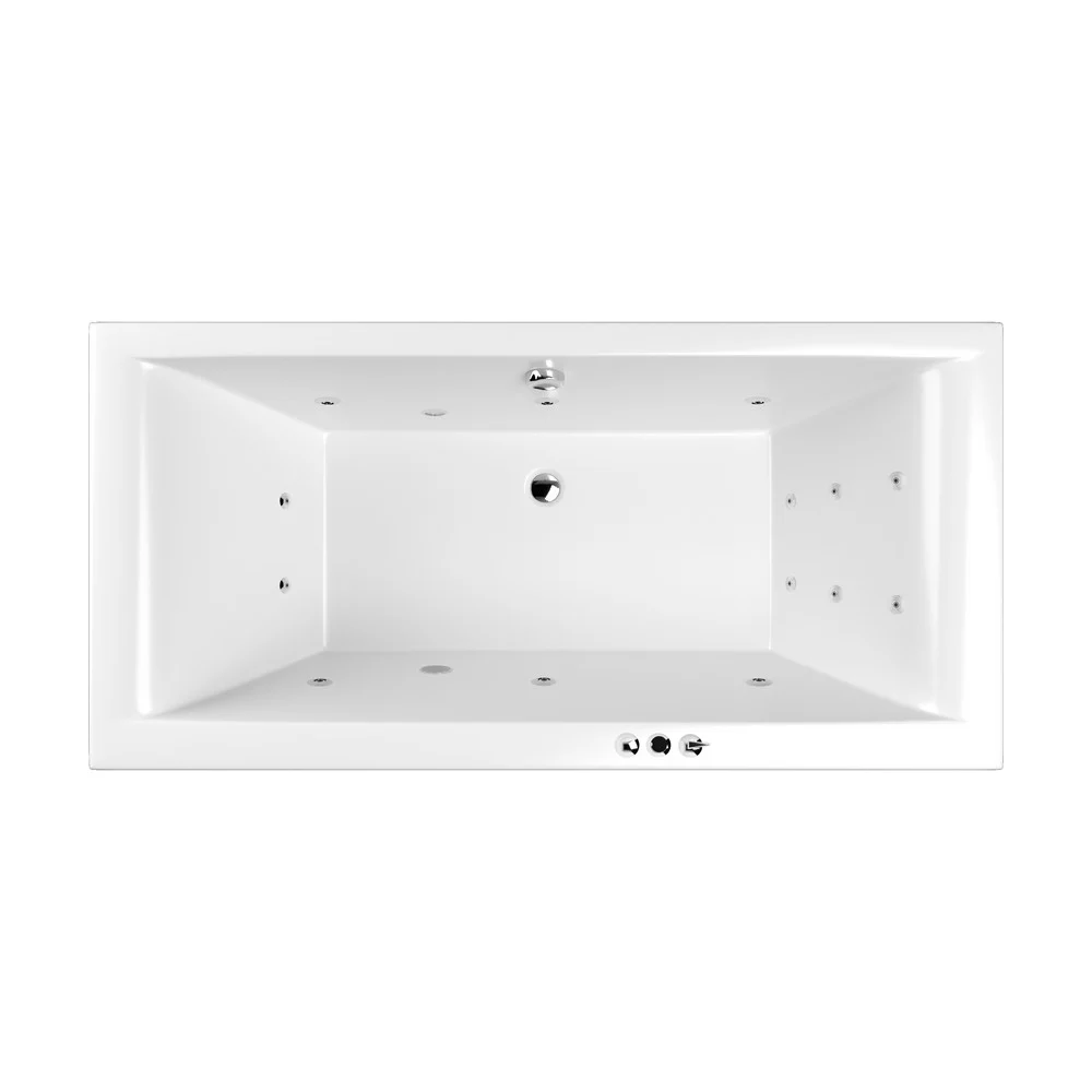 Ванна WHITECROSS Savia Duo 170x80 "SMART" (хром) 0103.170080.100.SMART.CR