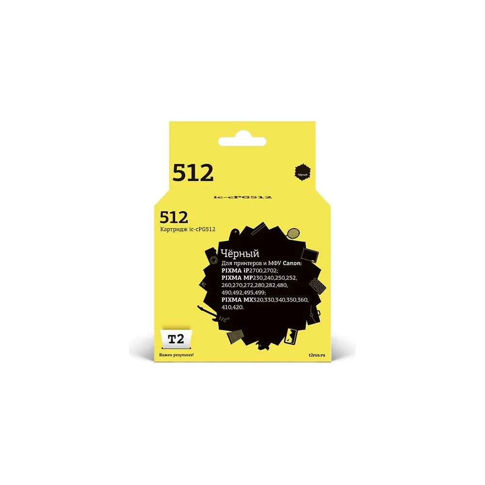 Картридж для Canon PIXMA iP2700 MP230 240 250 280 480 490 MX320 360 410 T2 IC-CPG512