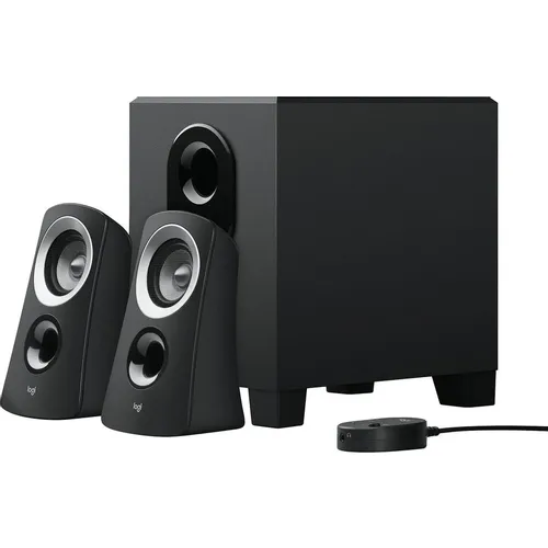 Колонки Logitech Z-313, 2.1, черный [980-000413]