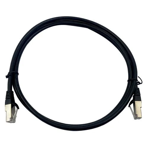 Патч-корд Buro BU-7-1.5M литой (molded), STP, кат.7, 1.5м, 4 пары, 28AWG, алюминий омедненный, многожильный, черный
