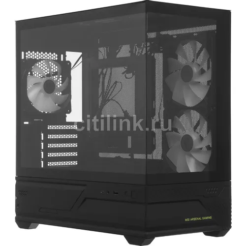 Корпус mATX MSI MAG Pano M110R, Mini-Tower, без БП, черный [306-7g33r21-ja4]