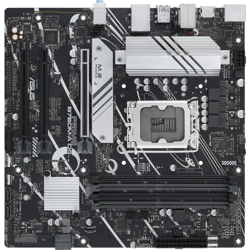 Материнская плата ASUS PRIME B760M-A D4-CSM, Socket LGA 1700, Intel B760, mATX, Ret