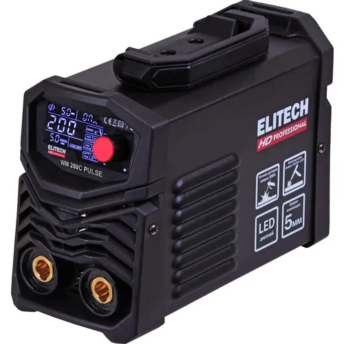 Сварочный аппарат Elitech WM 200C Pulse, инвертор, кейс [204467]