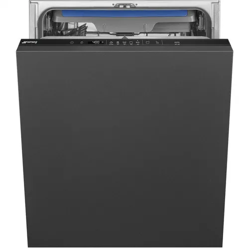 Встраиваемая посудомоечная машина SMEG STL362DQ, полноразмерная, ширина 59.6см, полновстраиваемая, загрузка 14 комплектов, черный