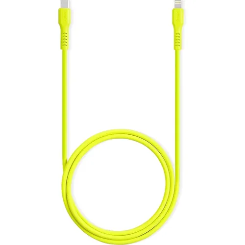 Кабель TTEC 2DK60NS, Lightning (m) - USB Type-C (m), 1.2м, желтый