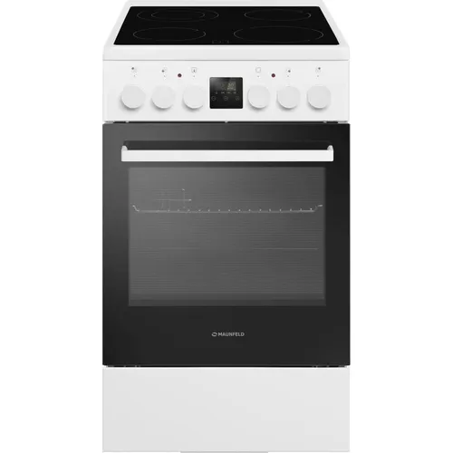 Электрическая плита MAUNFELD MEC57CW08TD, стеклокерамика, белый [ка-00018156]